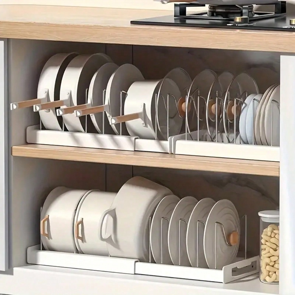 Kitchen Utensil Holder - Organizador de cocina definitivo, estante expandible