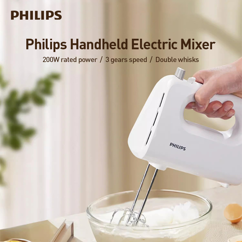 Kitchen Gadgets Electronic - Batidora de huevos eléctrica portátil Philips,