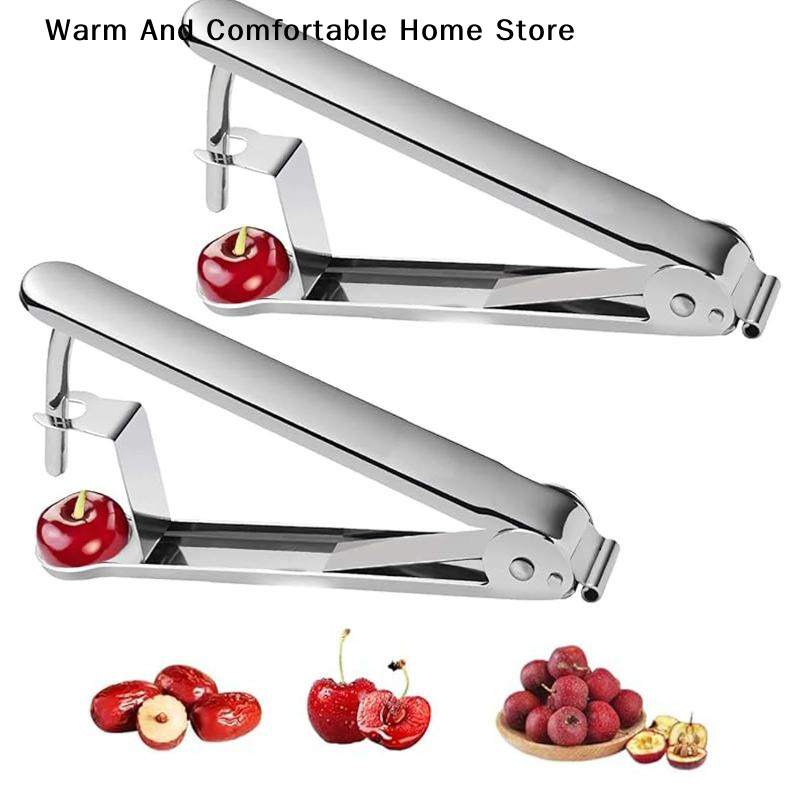 Kitchen Gadgets Useful - Removedor de huesos multifuncional para cerezas,