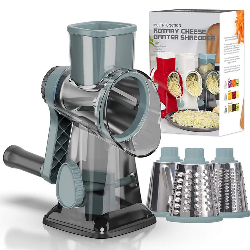 Kitchen Gadgets Dropshipping - LMETJMA Rallador de queso giratorio 3