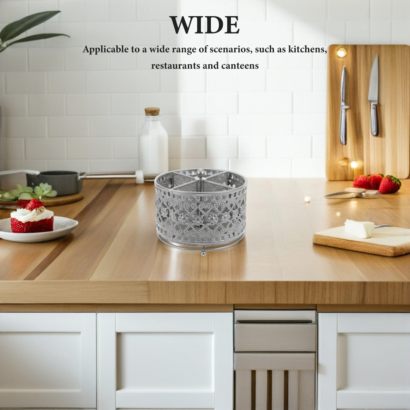 Soporte Giratorio de Hierro Hu - Kitchen Utensil Holder reseña y precio