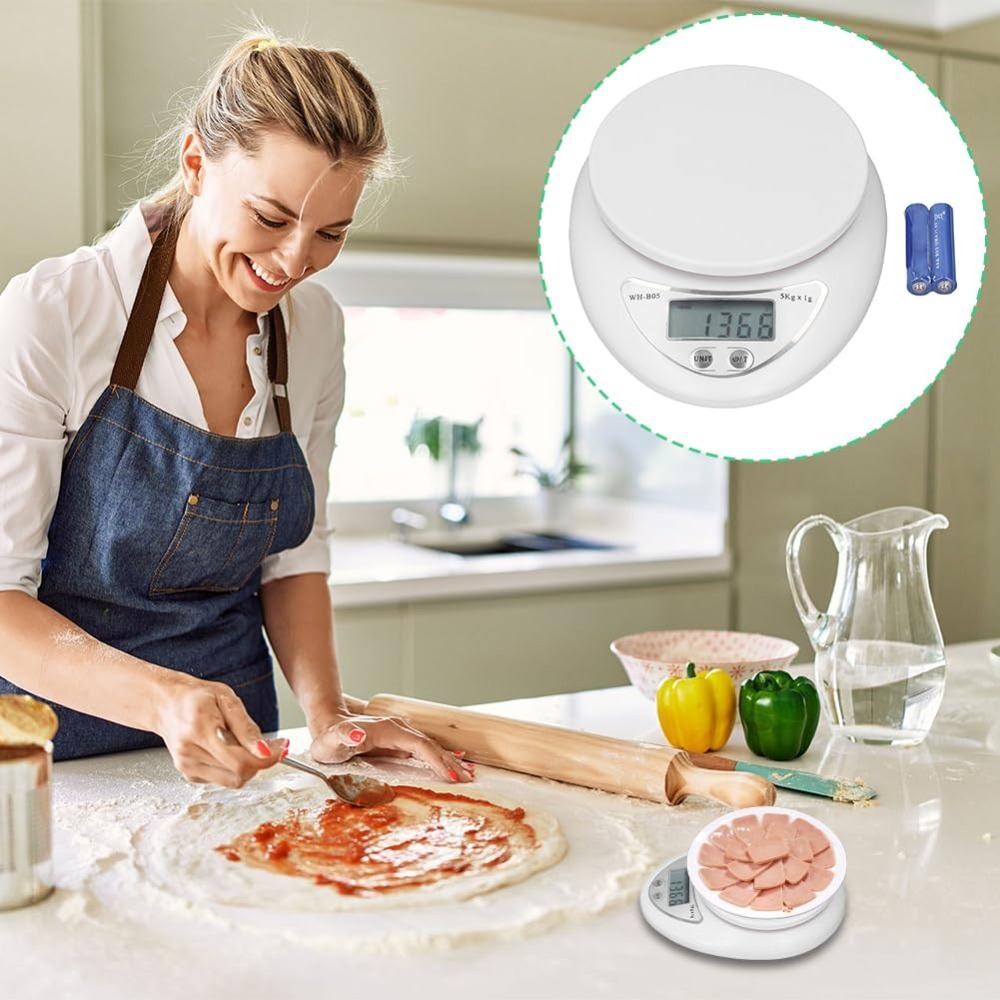Báscula Digital de Cocina de 5 - Kitchen Gadgets Electronic reseña y precio