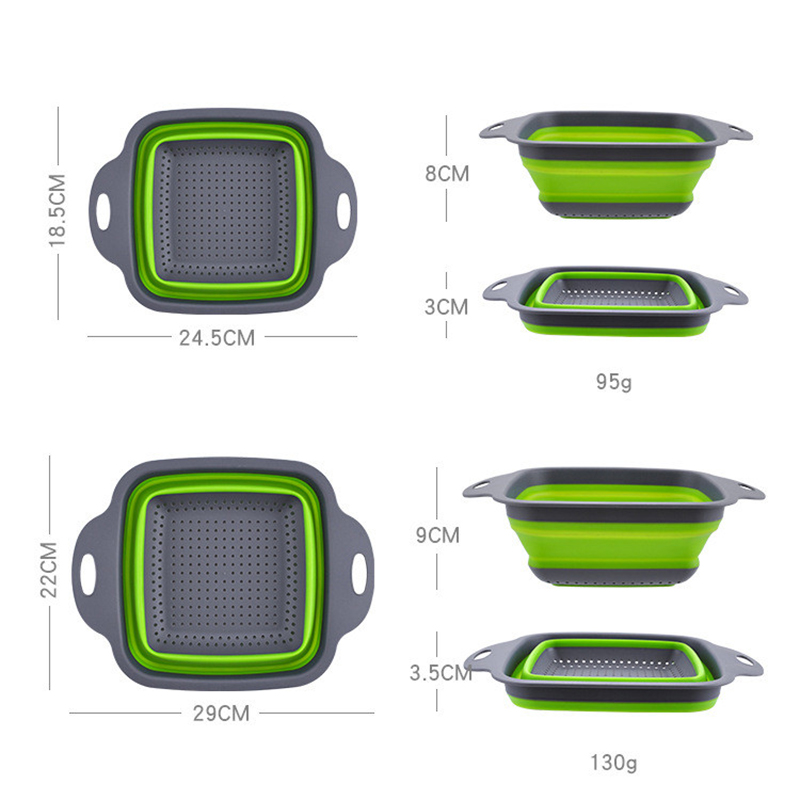 LMETJMA-colador plegable cuadr - Kitchen Gadgets Dropshipping reseña y precio