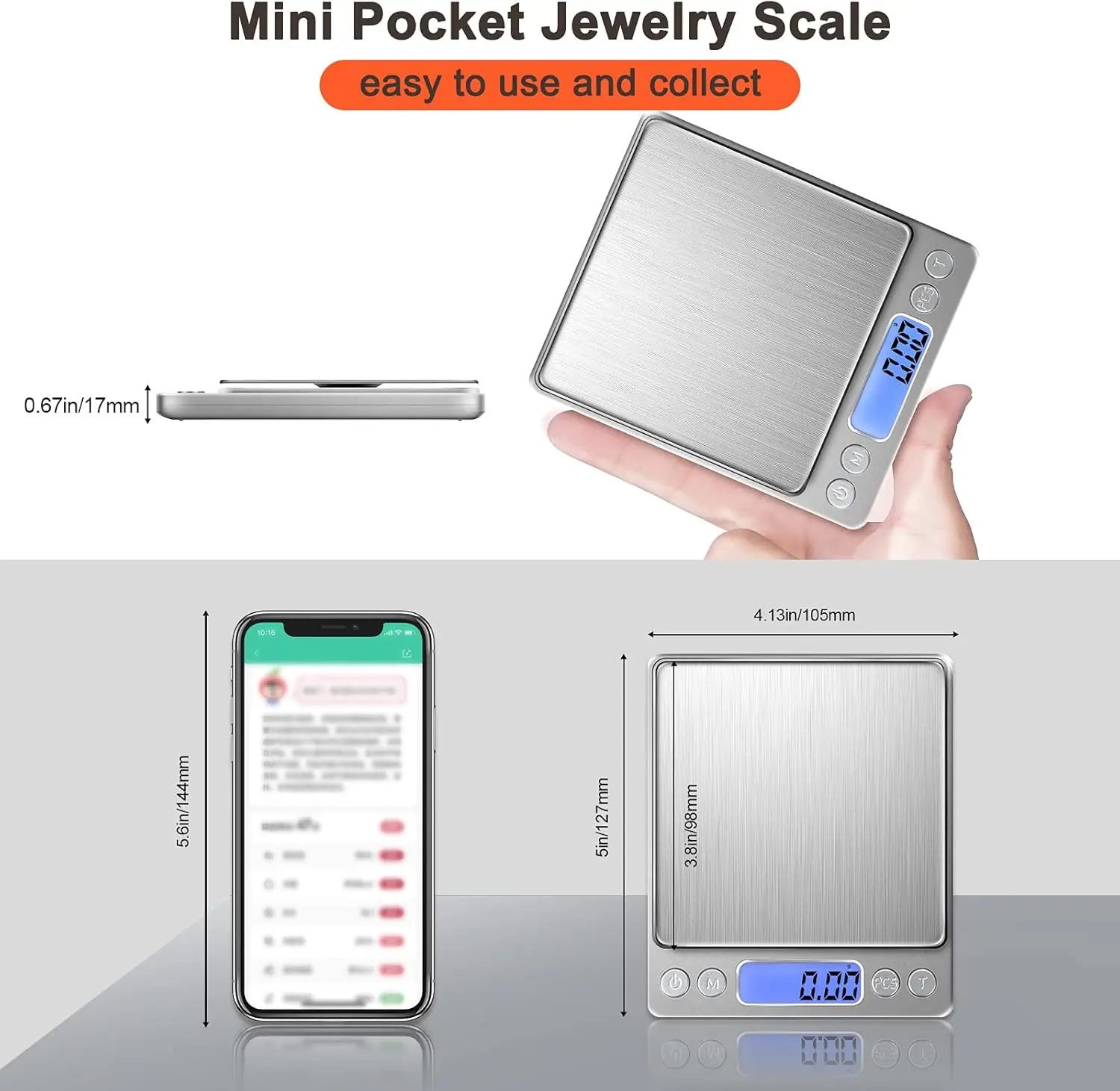 Báscula Digital LCD para joyer - Kitchen Gadgets Electronic reseña y precio