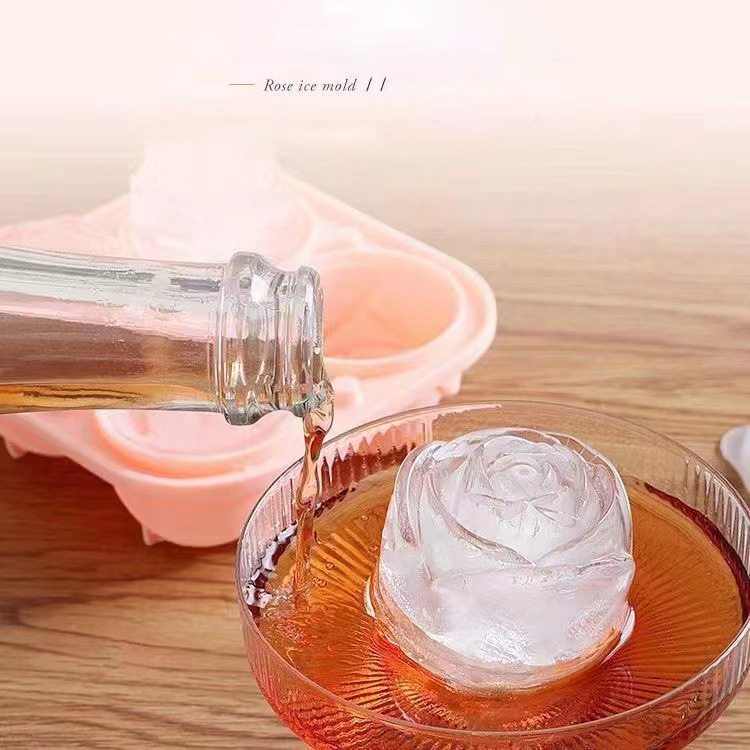Moldes de hielo de rosas 3D, b - Kitchen Utensil Holder reseña y precio