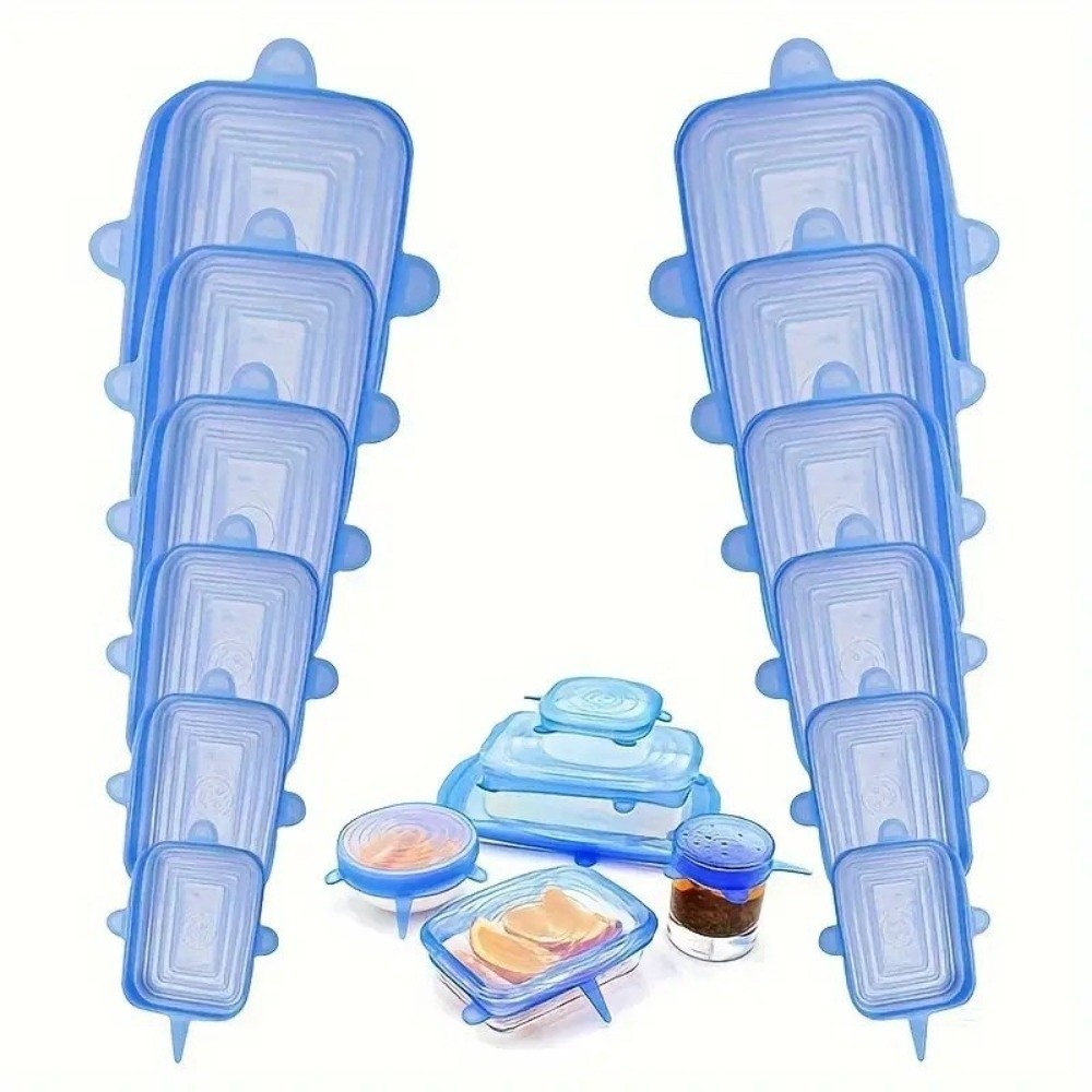 6 tapas de silicona elásticas  - Kitchen Gadgets That Are Useful reseña y precio