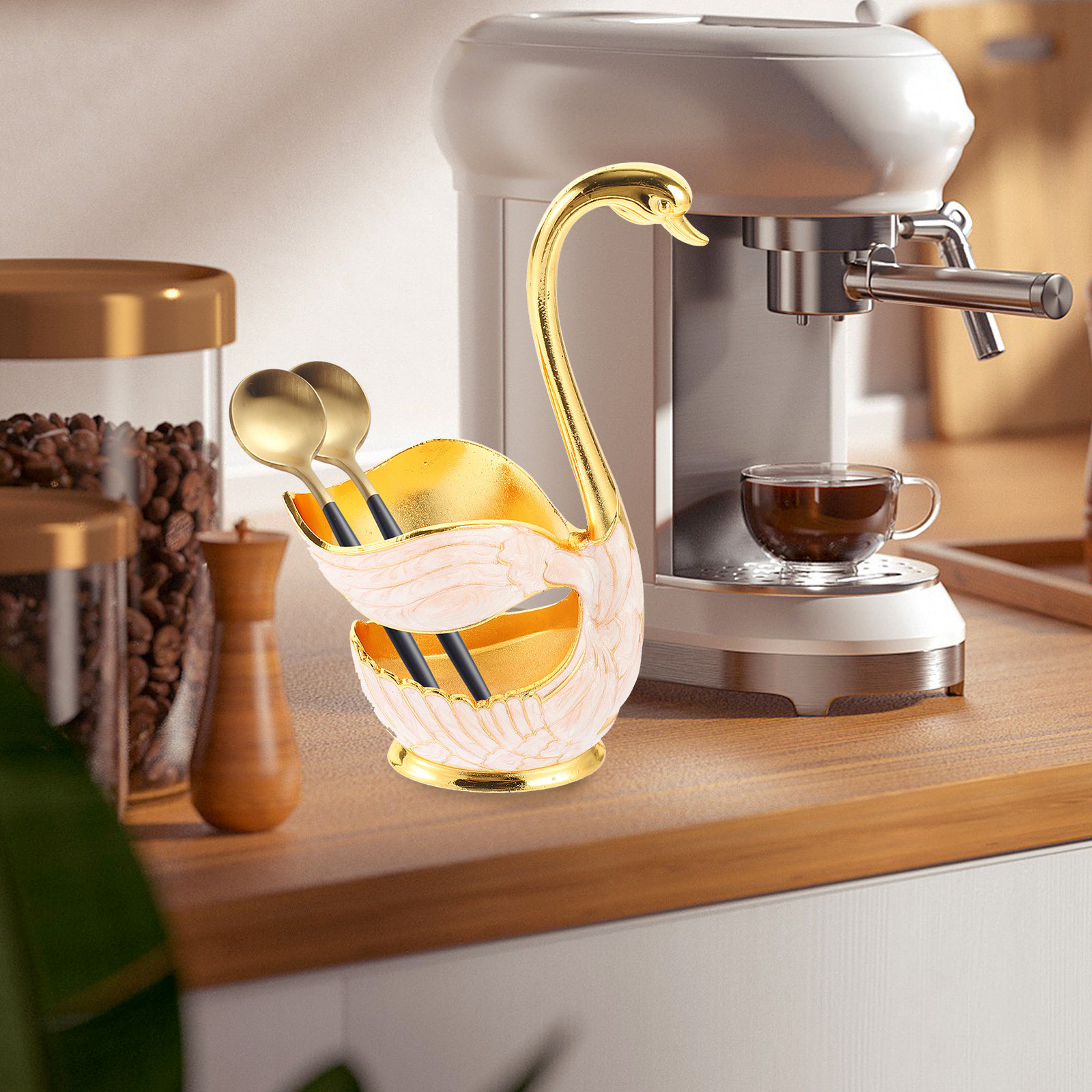 Soporte para Cucharas con Base - Kitchen Utensil Holder reseña y precio