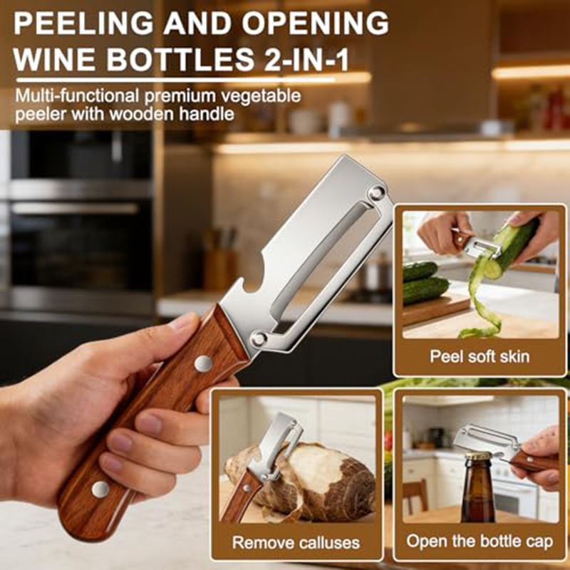 Pelador de Verduras de Acero I - Kitchen Gadgets In reseña y precio