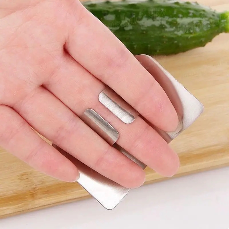 Protectores de dedos de acero  - Kitchen Gadgets Cool reseña y precio