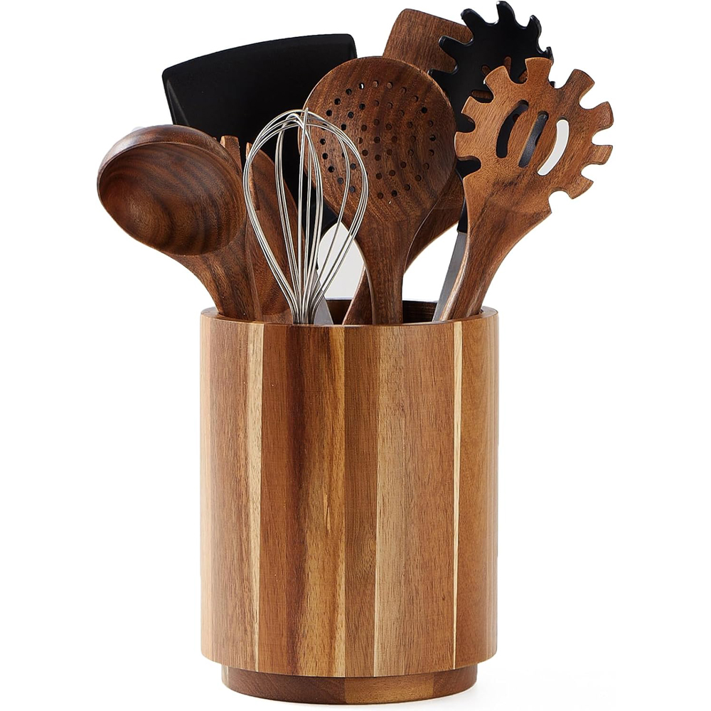 Portautensilios de Madera de A - Kitchen Utensil Holder reseña y precio